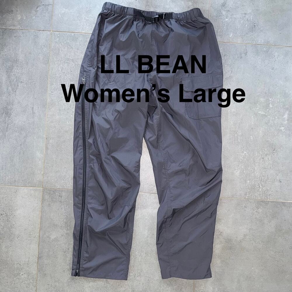 L.L. Bean Outdoors Women's‎ Gray Ripstop Activewear Pants Size L